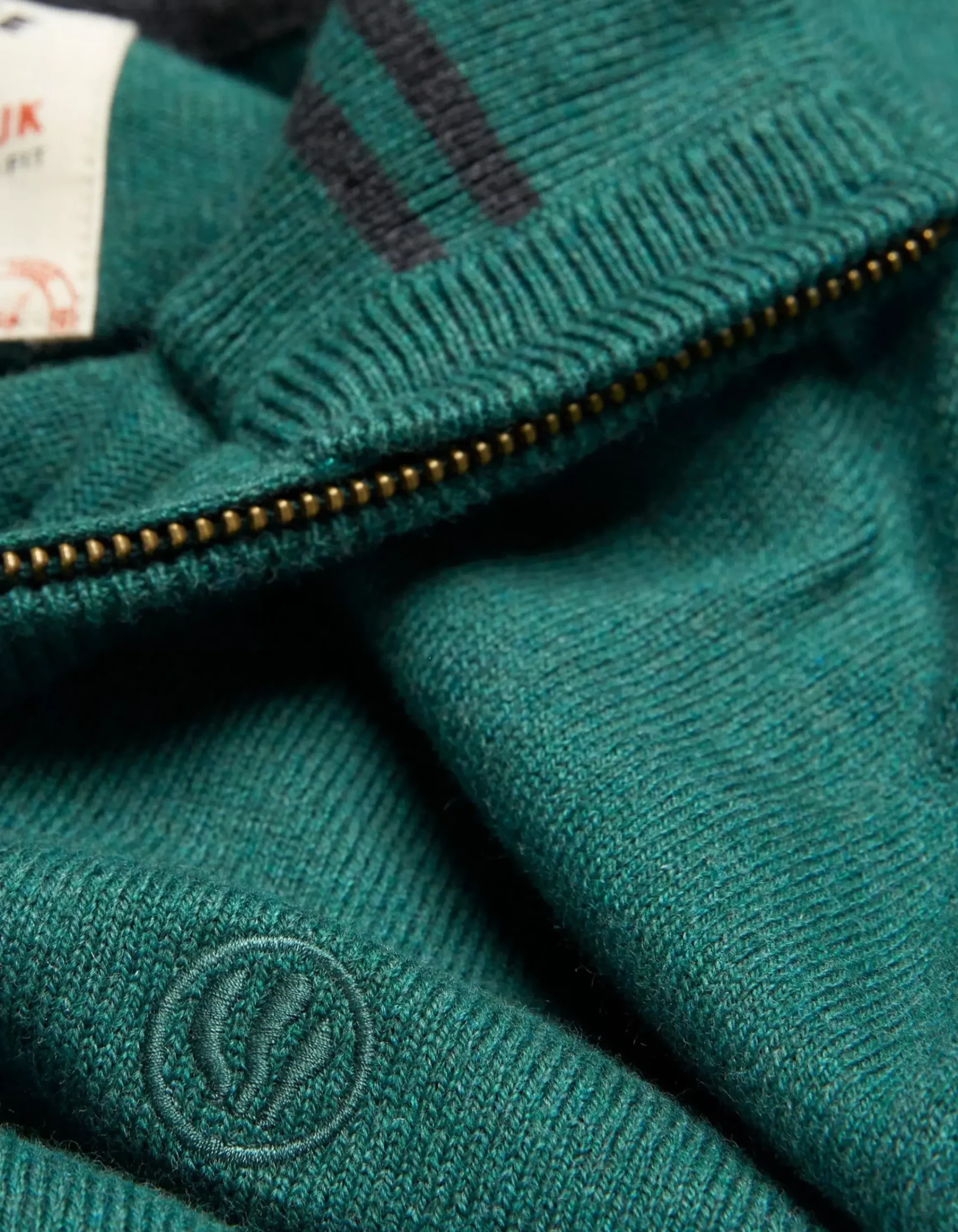 Men FatFace Knitwear|Braunton Half Neck Jumper