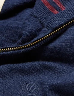 Men FatFace Knitwear|Braunton Half Neck Jumper