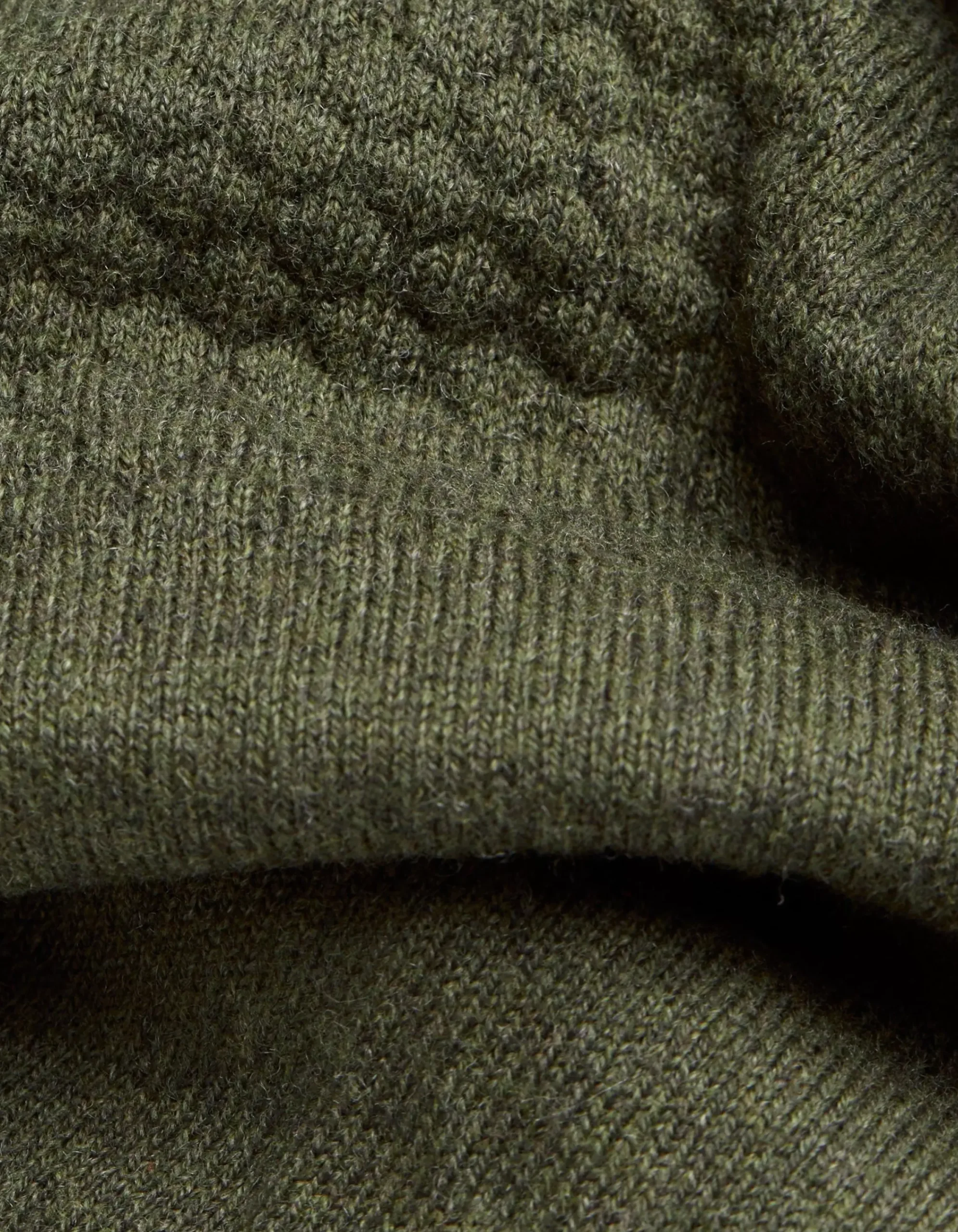 Men FatFace Knitwear|Braunton Textured Half Neck