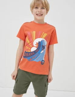 Boys FatFace View All|Brave The Waves Graphic T-Shirt