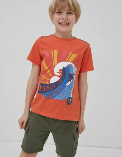 Boys FatFace View All|Brave The Waves Graphic T-Shirt