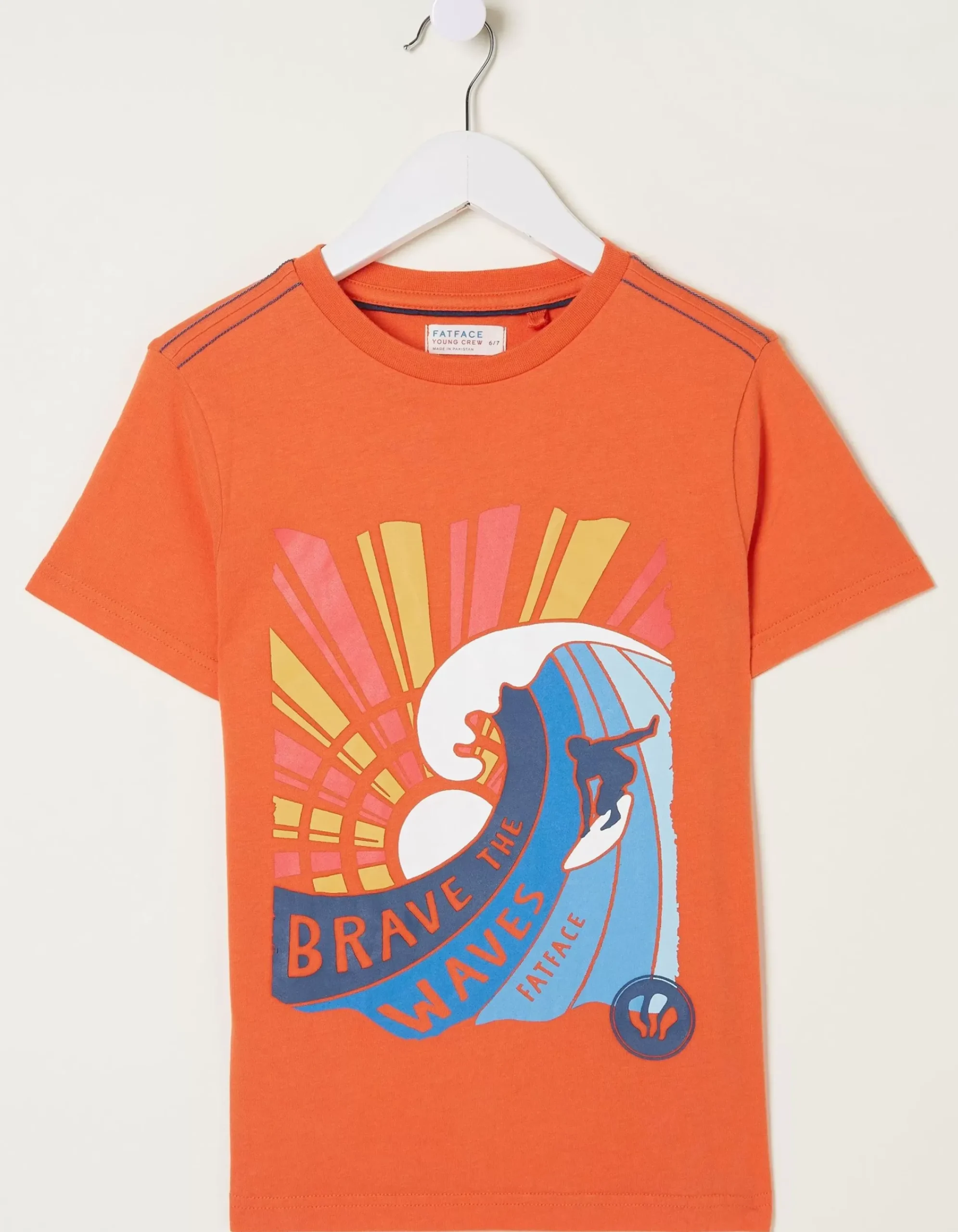 Boys FatFace View All|Brave The Waves Graphic T-Shirt