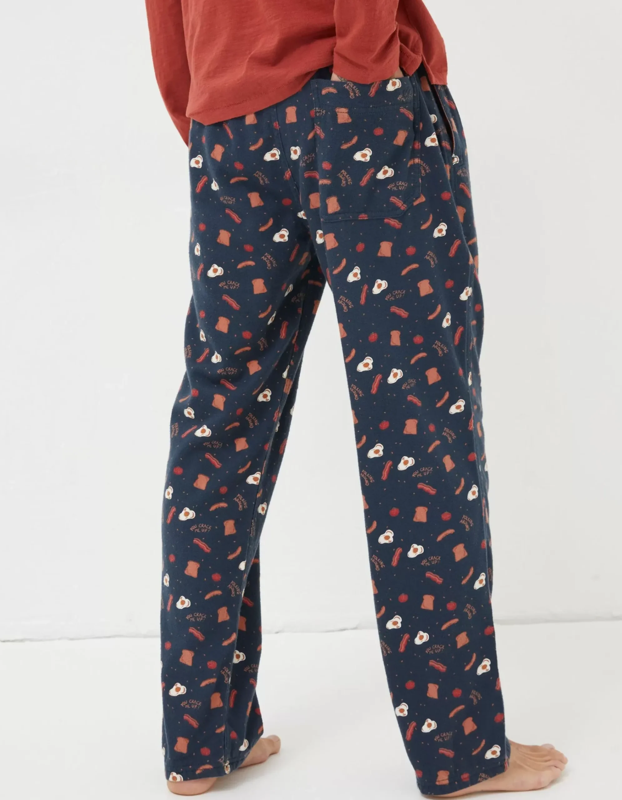 Men FatFace View All|Breakfast Print Pyjama Bottoms