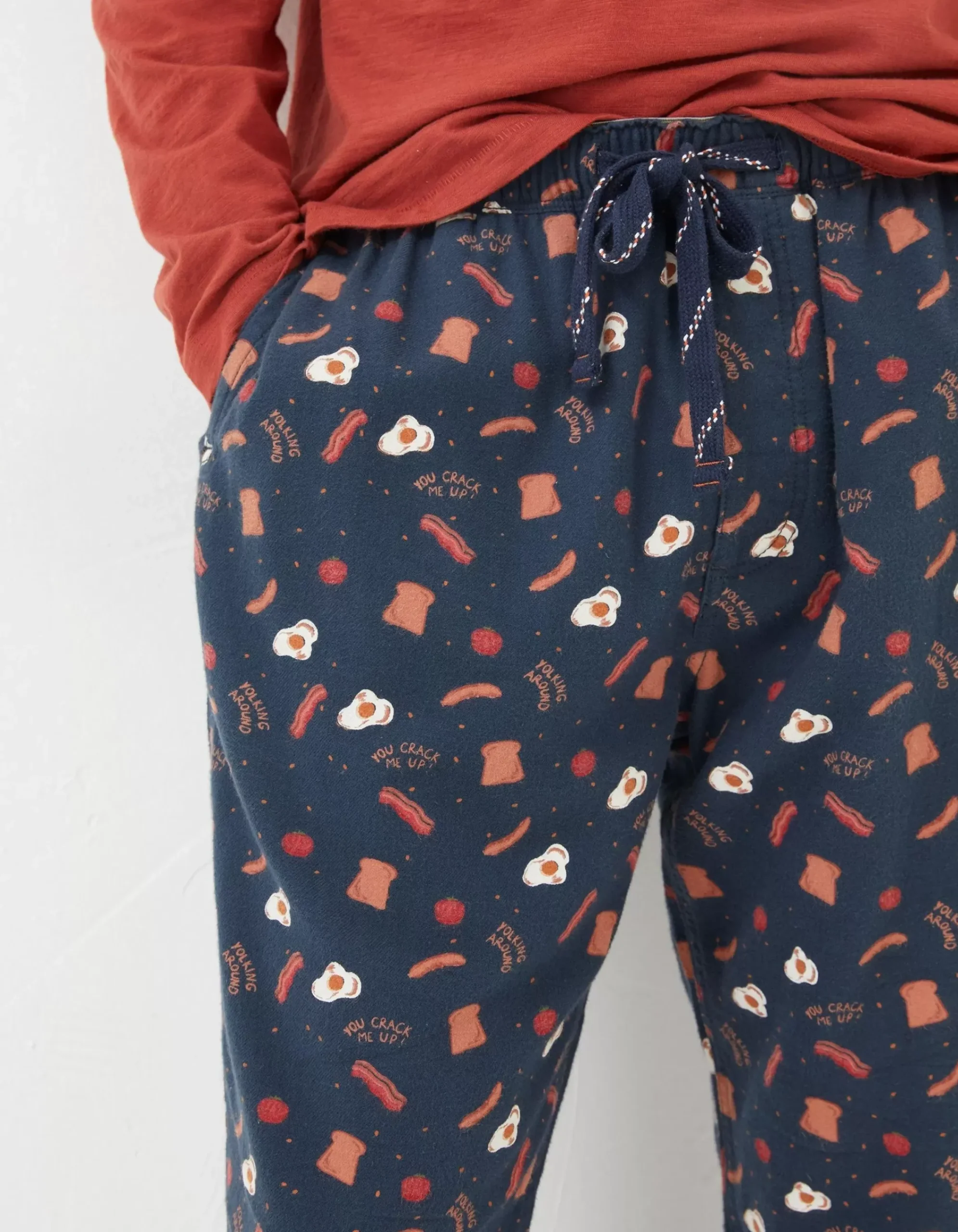 Men FatFace View All|Breakfast Print Pyjama Bottoms