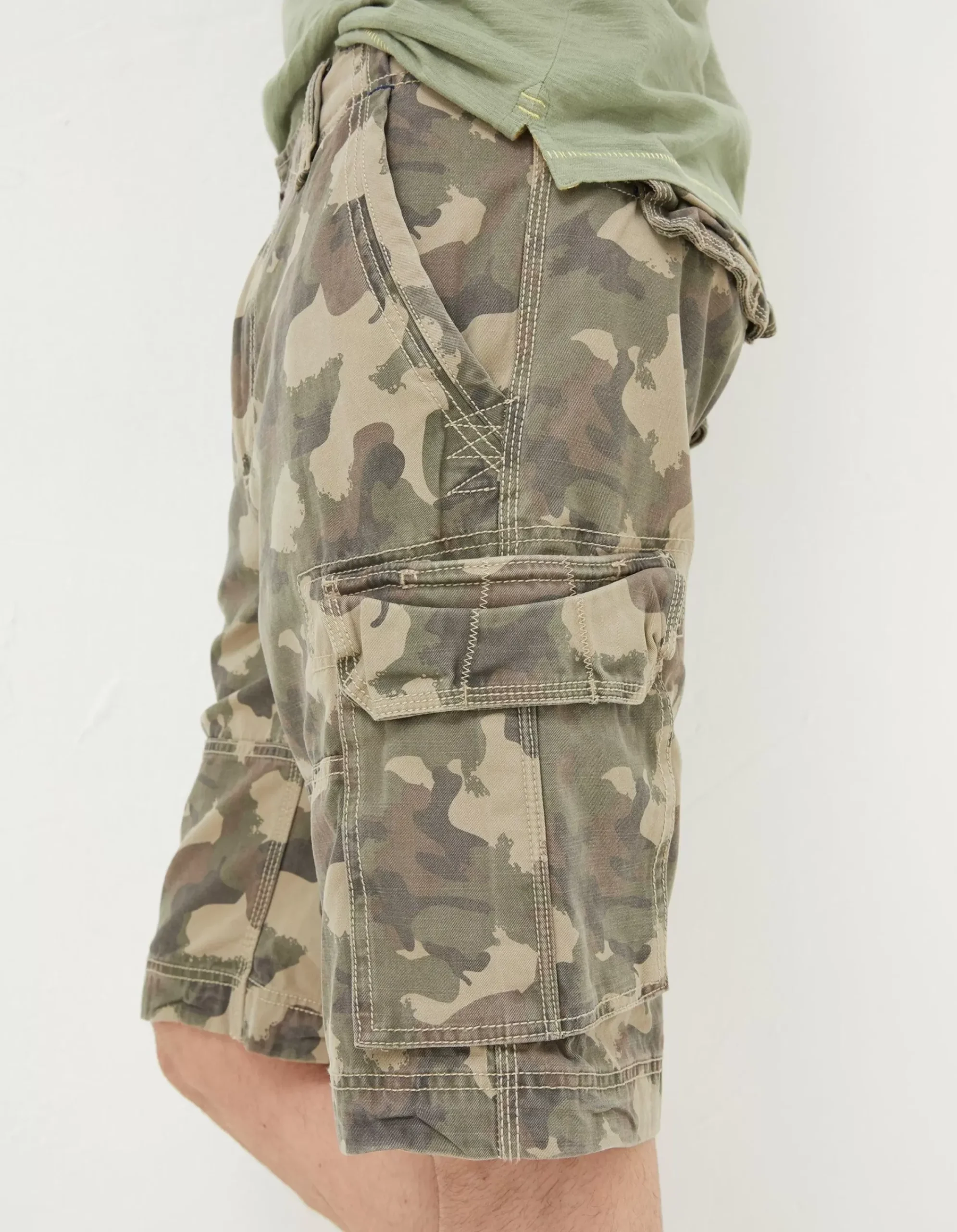 Men FatFace Shorts|Breakyard Camo Cargo Shorts