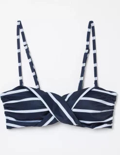 Women FatFace Beachwear & Swimwear|Breton Bikini Twist Top