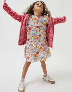 Girls FatFace View All|Bright Blooms Zip Through Fleece
