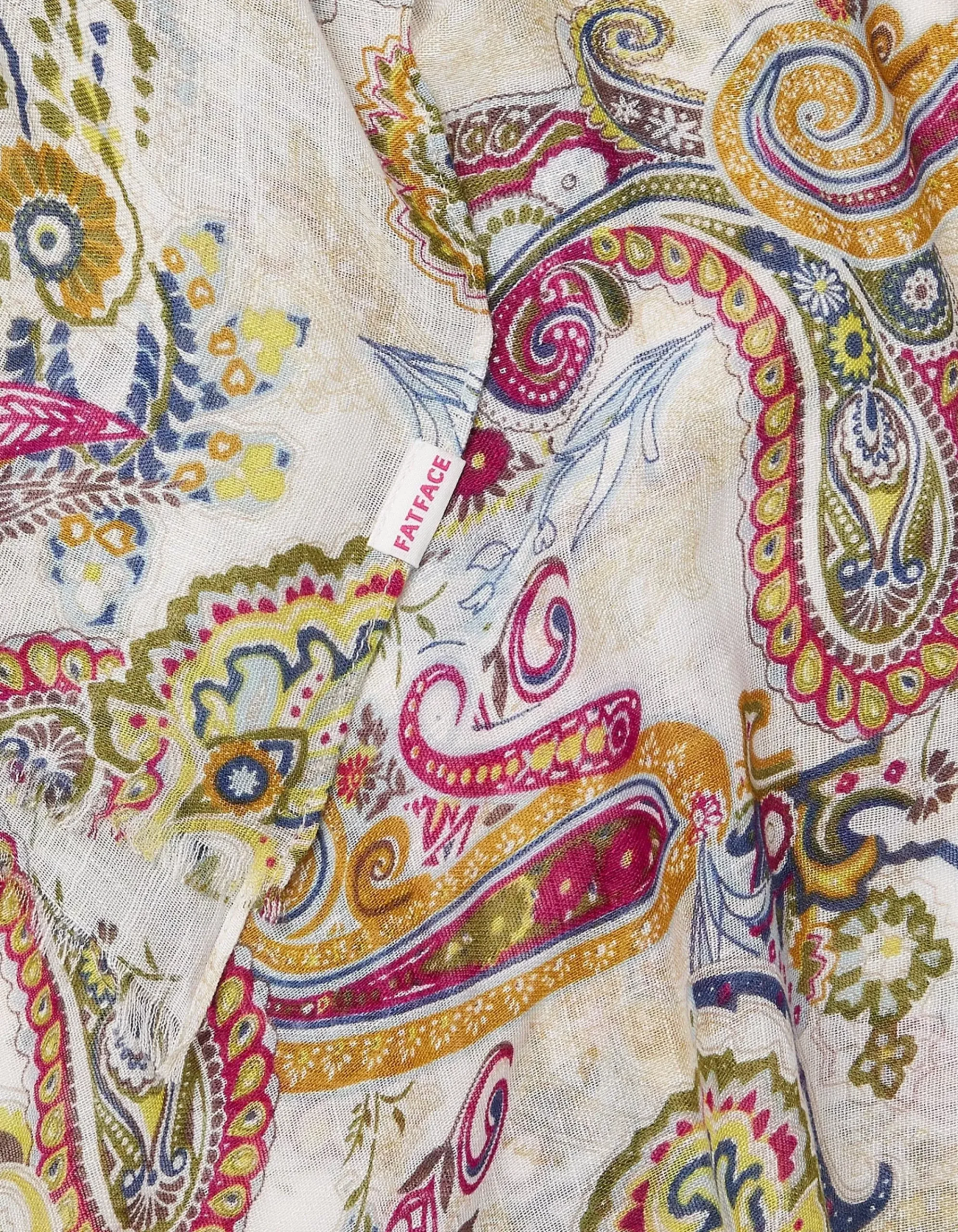 Women FatFace View All|Bright Paisley Scarf