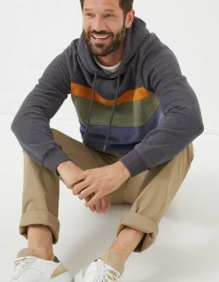 Men FatFace Sweatshirts & Hoodies|Brooke Cut And Sew Hoodie