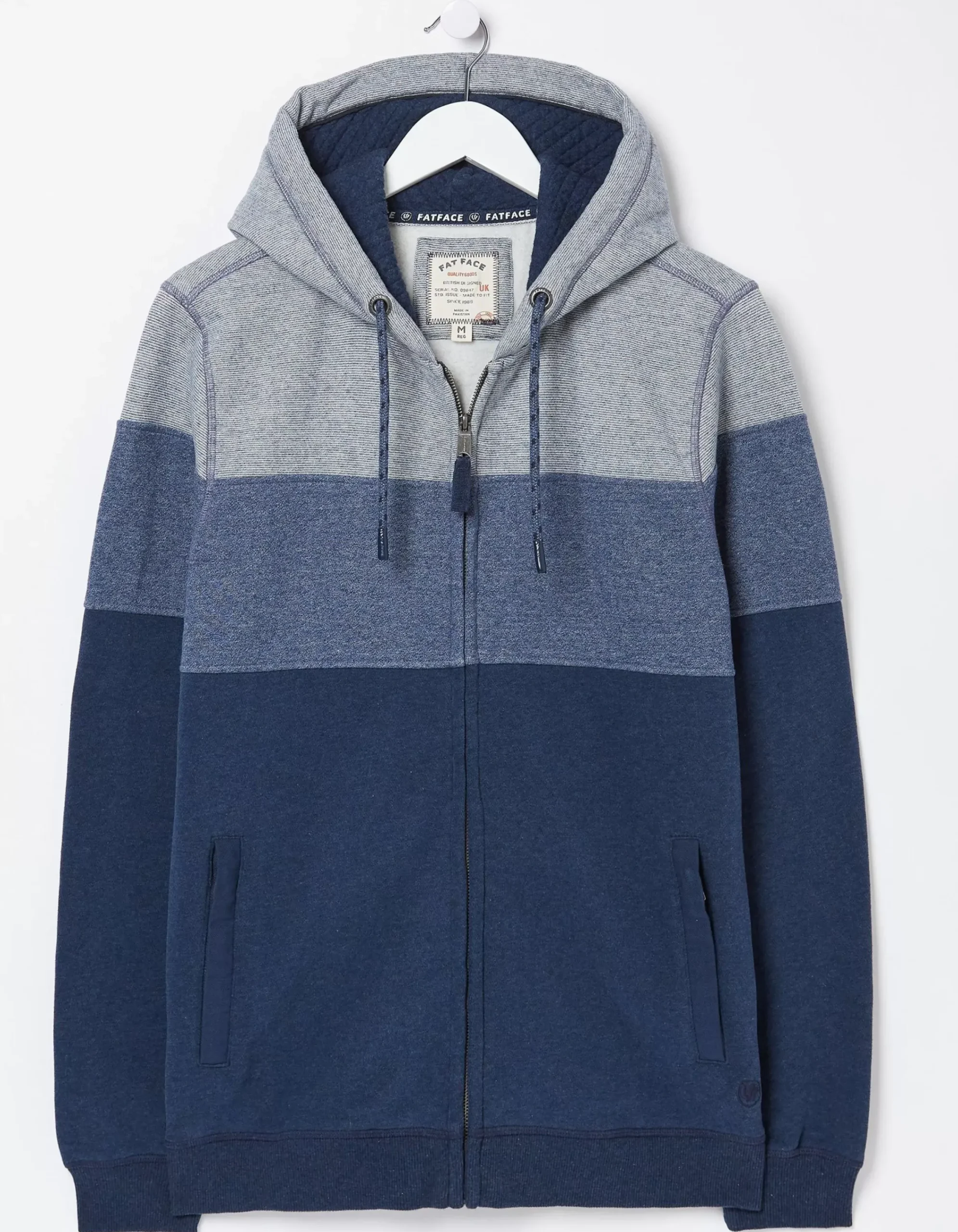 Men FatFace Sweatshirts & Hoodies|Brooke Cut And Sew Zip Through