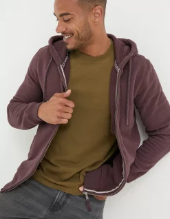 Men FatFace Sweatshirts & Hoodies|Brooke Zip Through Hoodie
