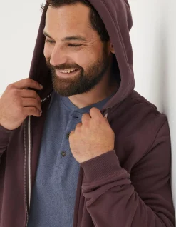 Men FatFace Sweatshirts & Hoodies|Brooke Zip Through Hoodie
