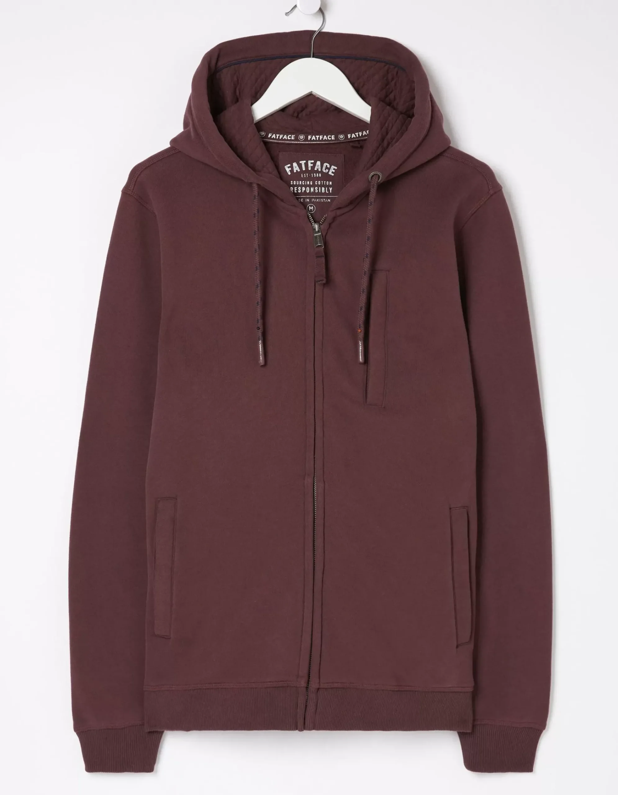 Men FatFace Sweatshirts & Hoodies|Brooke Zip Through Hoodie