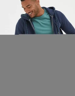Men FatFace Nightwear & Pyjamas|Brooke Zip Through Hoodie