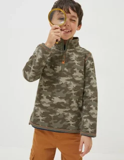 Boys FatFace View All|Bude Camo Sweatshirt