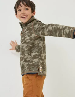 Boys FatFace View All|Bude Camo Sweatshirt