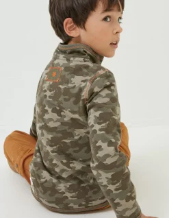 Boys FatFace View All|Bude Camo Sweatshirt
