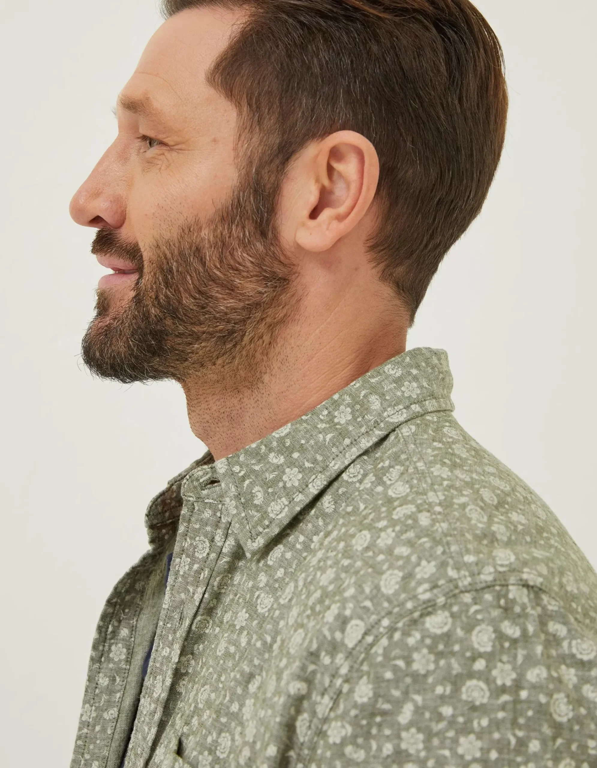 Men FatFace Shirts|Bugle Floral Print Shirt