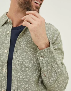 Men FatFace Shirts|Bugle Floral Print Shirt