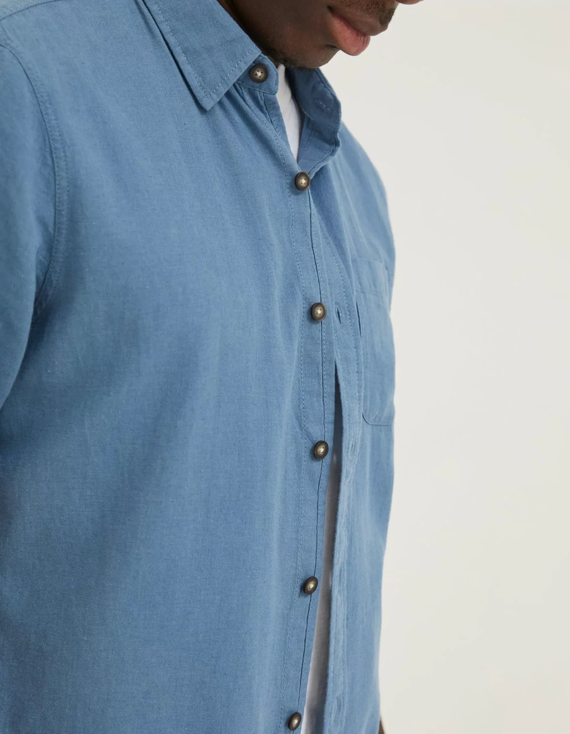 Men FatFace Shirts|Bugle Linen Cotton Shirt