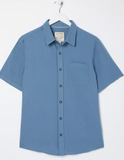 Men FatFace Shirts|Bugle Linen Cotton Shirt