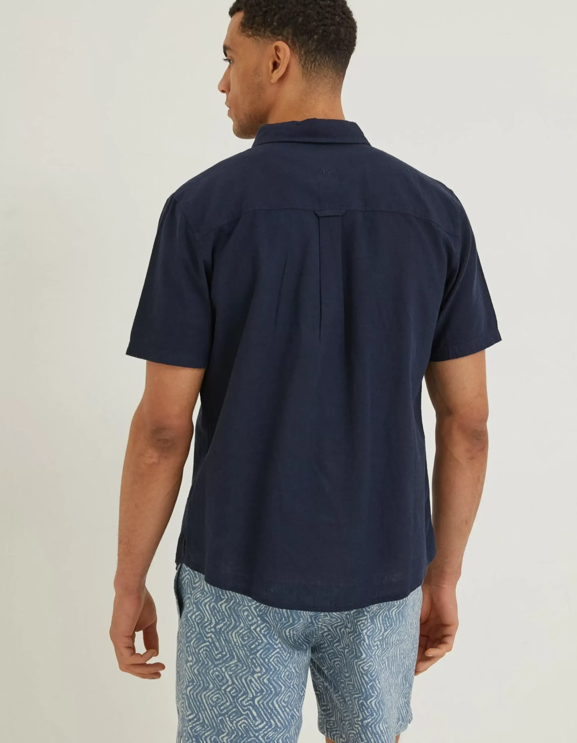 Men FatFace Shirts|Bugle Linen Cotton Shirt