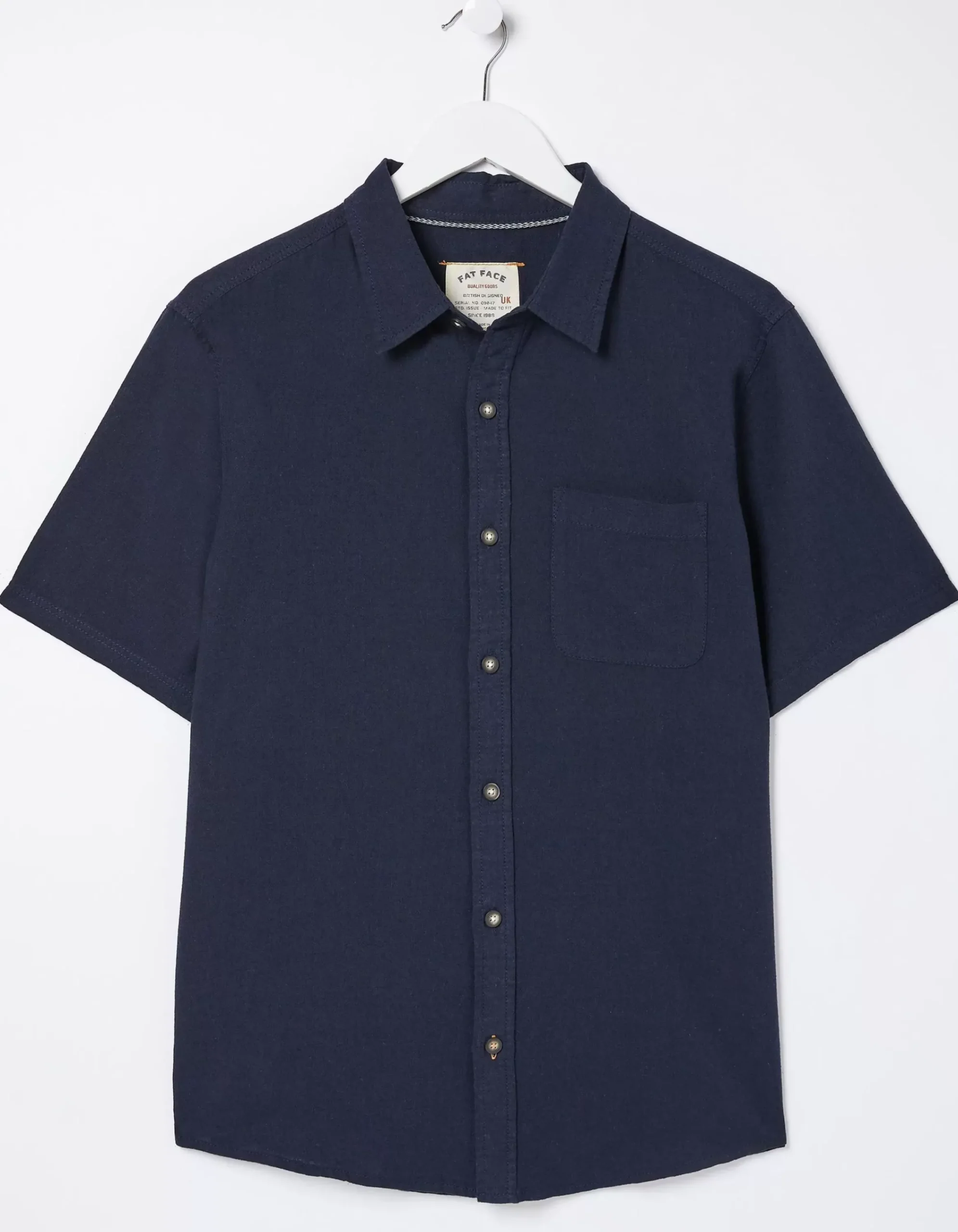 Men FatFace Shirts|Bugle Linen Cotton Shirt