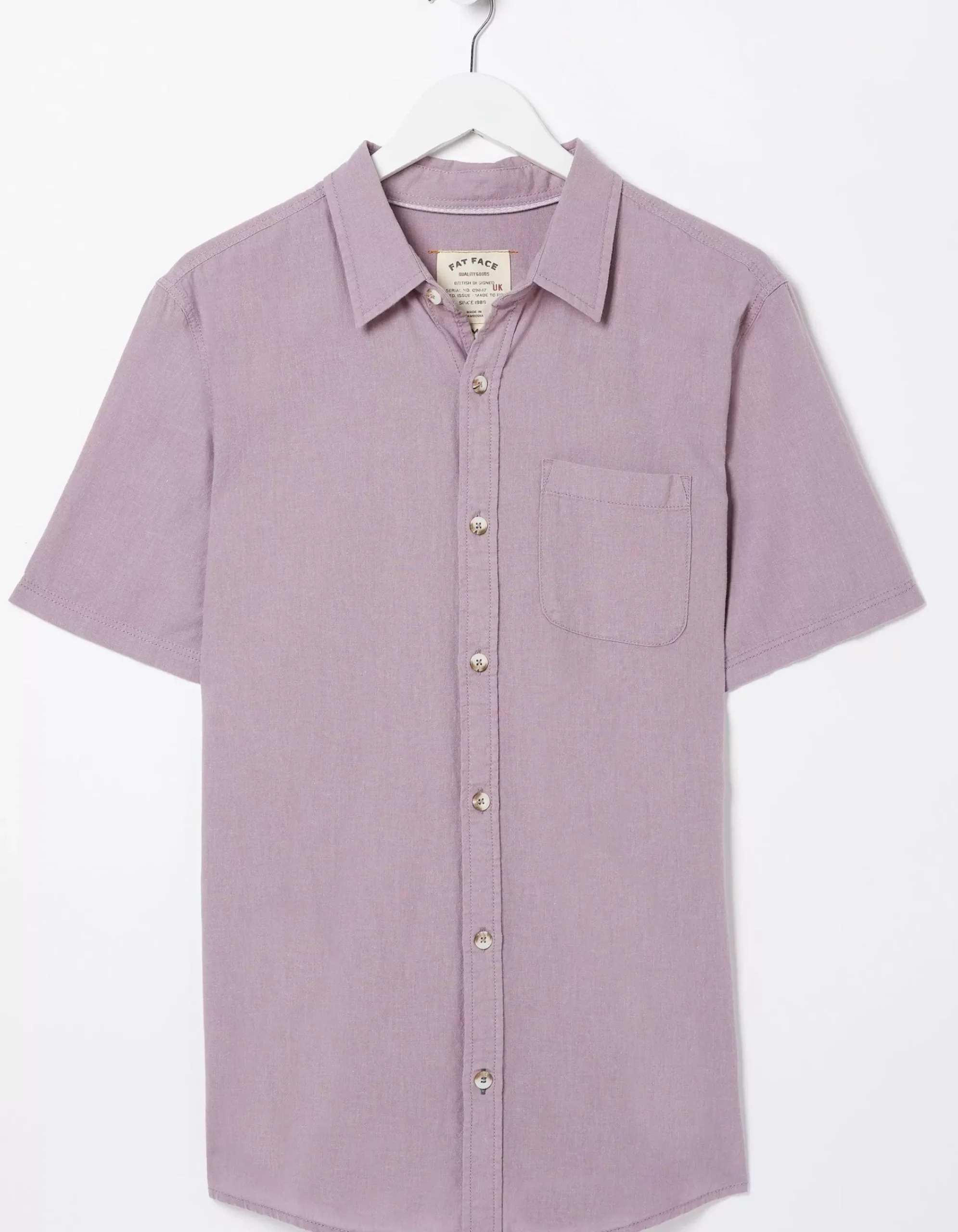 Men FatFace Shirts|Bugle Linen Cotton Shirt