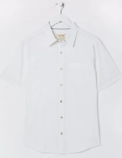 Men FatFace Shirts|Bugle Linen Cotton Shirt