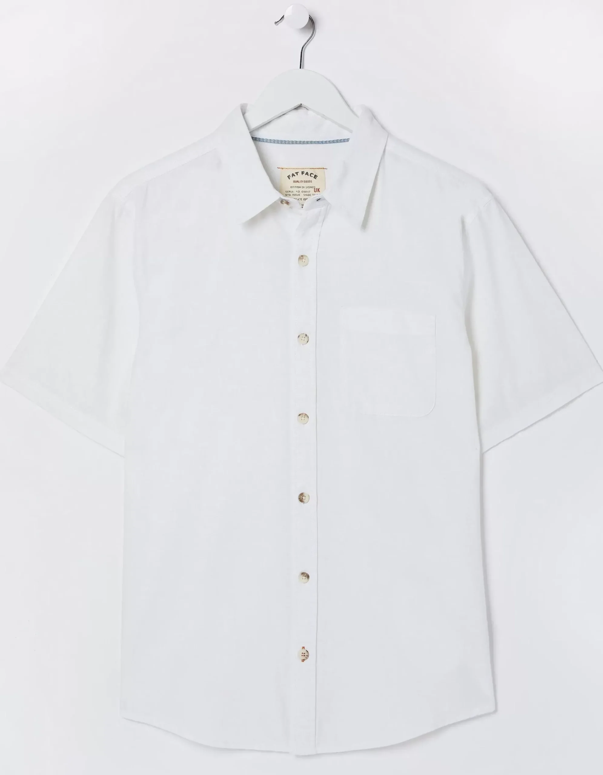 Men FatFace Shirts|Bugle Linen Cotton Shirt