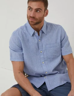 Men FatFace Shirts|Bugle Micro Check Shirt