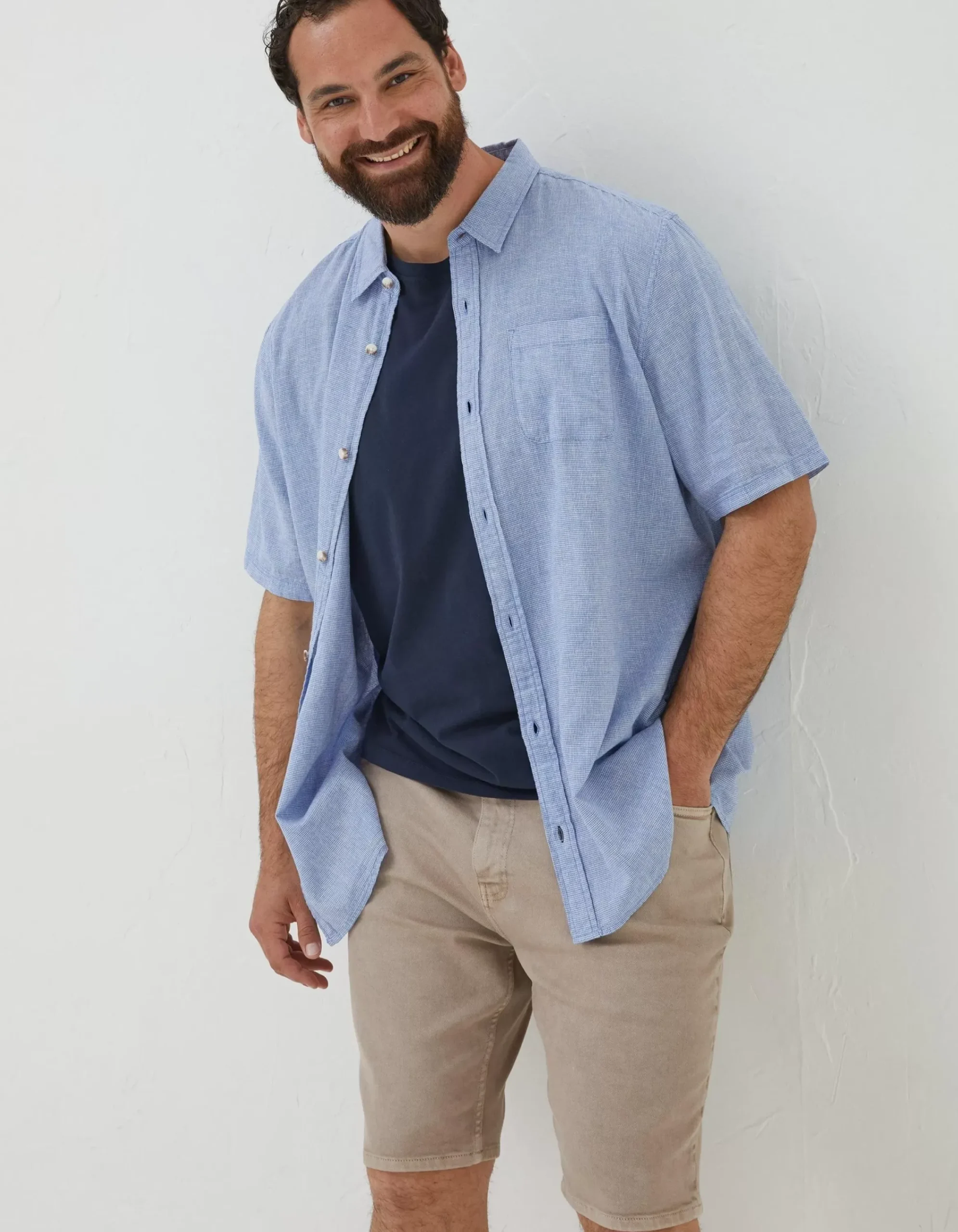 Men FatFace Shirts|Bugle Micro Check Shirt