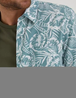 Men FatFace Shirts|Bugle Palm Print Shirt