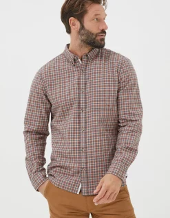 Men FatFace Shirts|Burdon Gingham Shirt