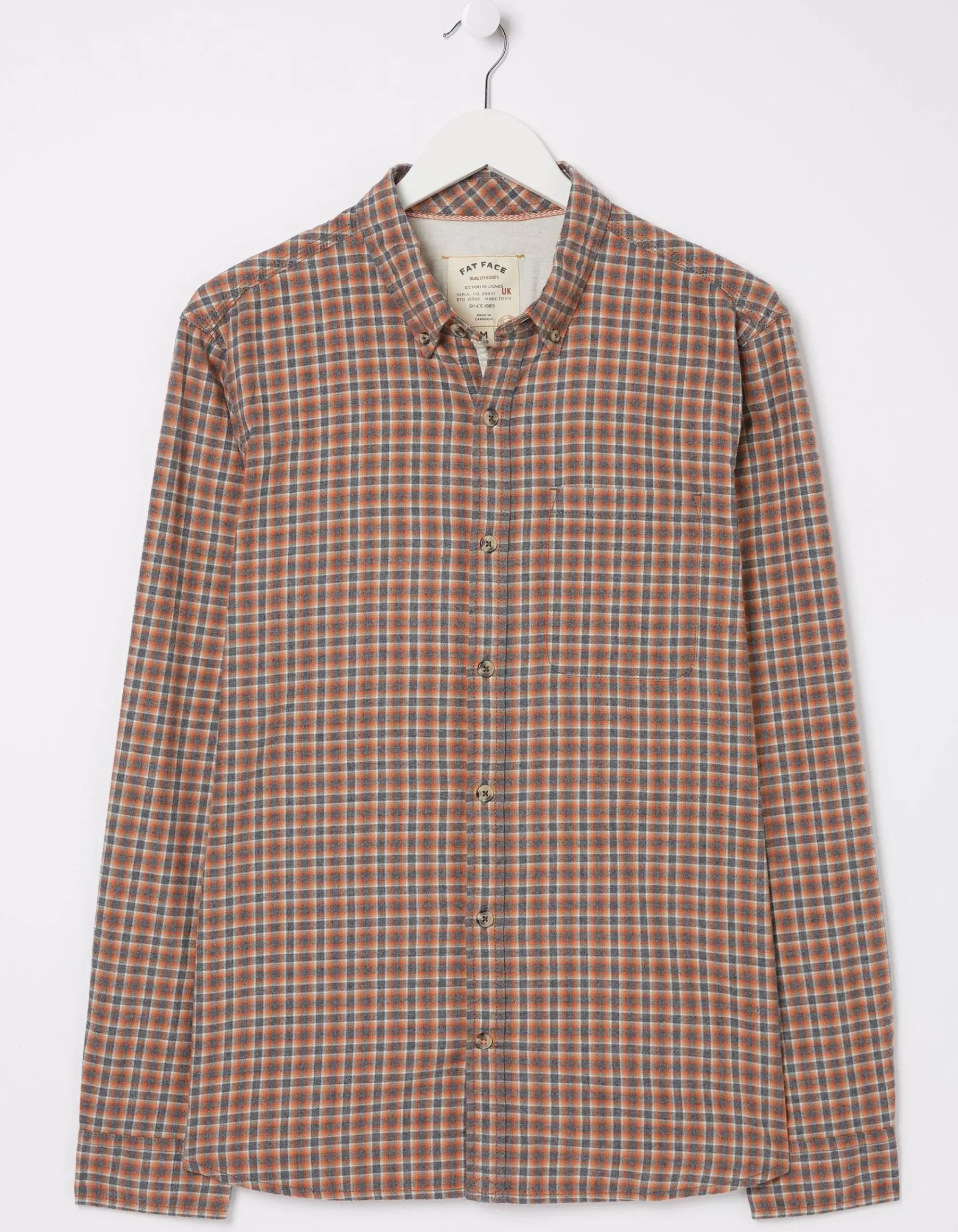 Men FatFace Shirts|Burdon Gingham Shirt