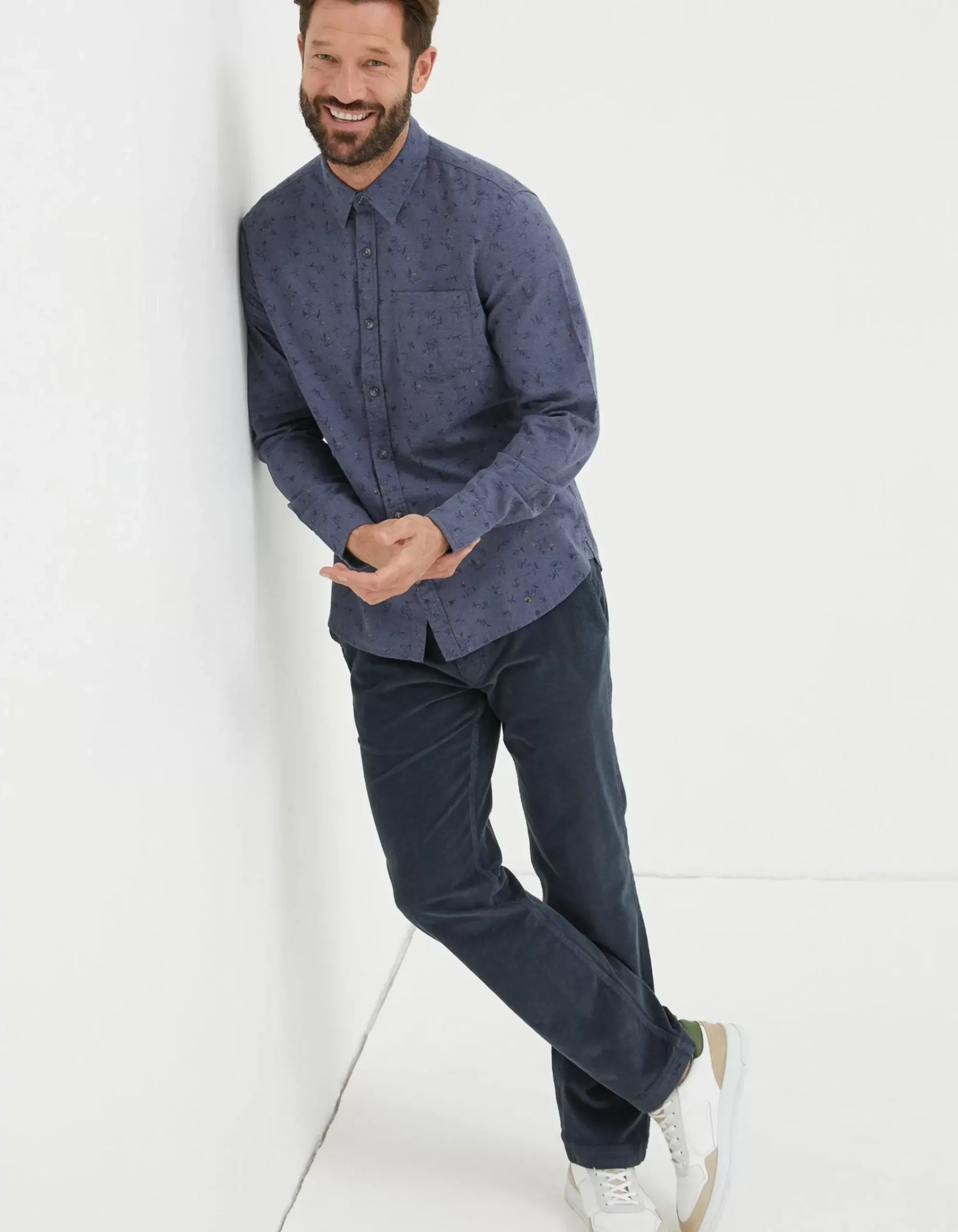 Men FatFace Shirts|Burgess Floral Print Shirt
