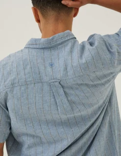 Men FatFace Shirts|Burton Stripe Shirt