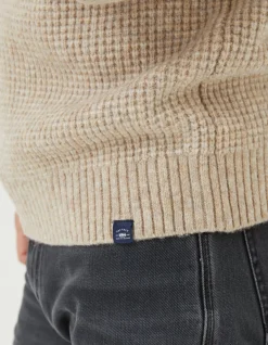 Men FatFace Knitwear|Calder Half Neck Jumper
