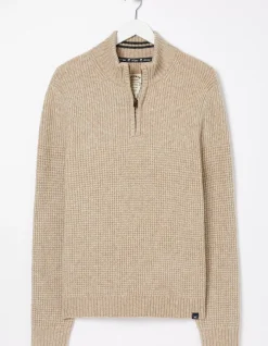 Men FatFace Knitwear|Calder Half Neck Jumper