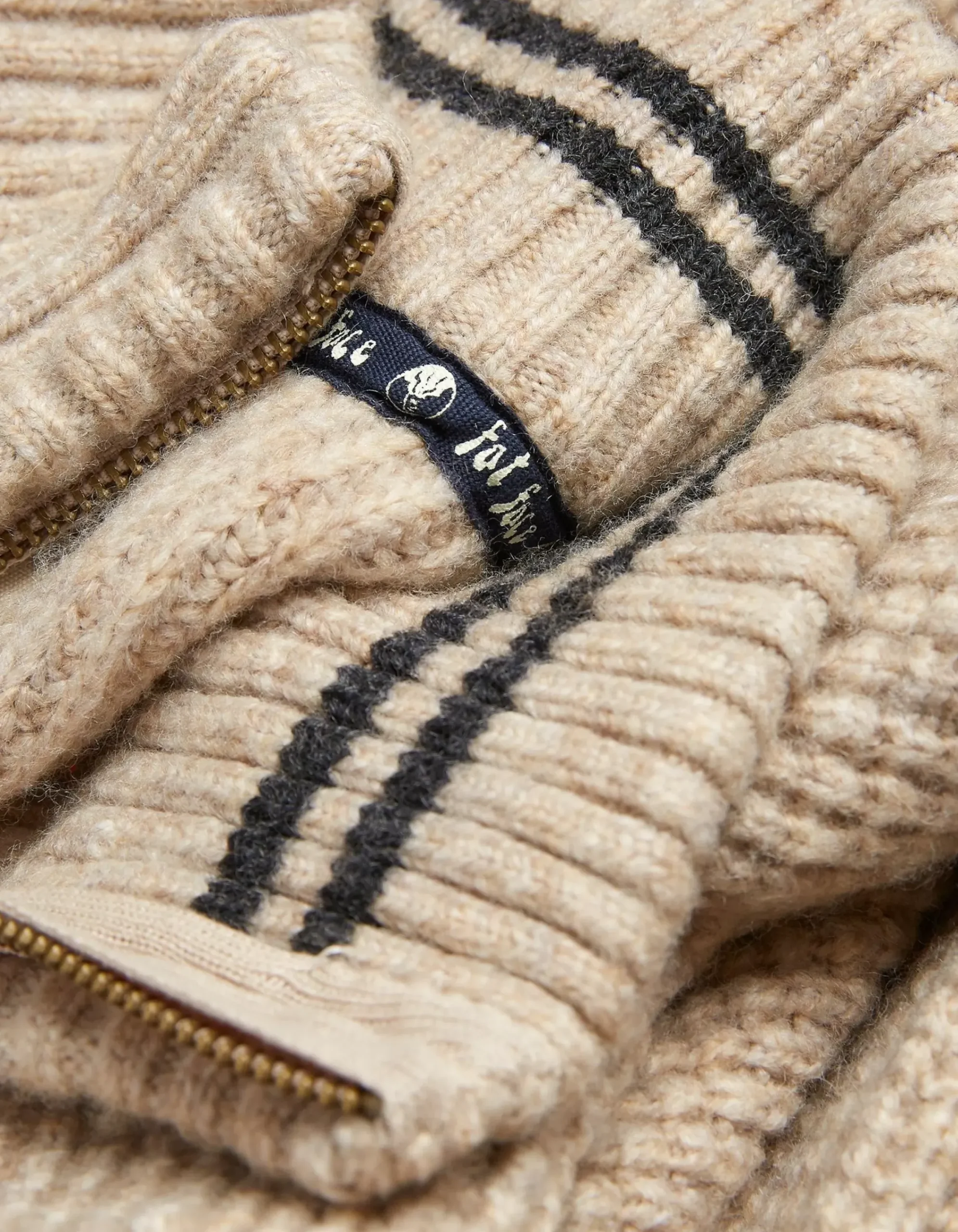 Men FatFace Knitwear|Calder Half Neck Jumper