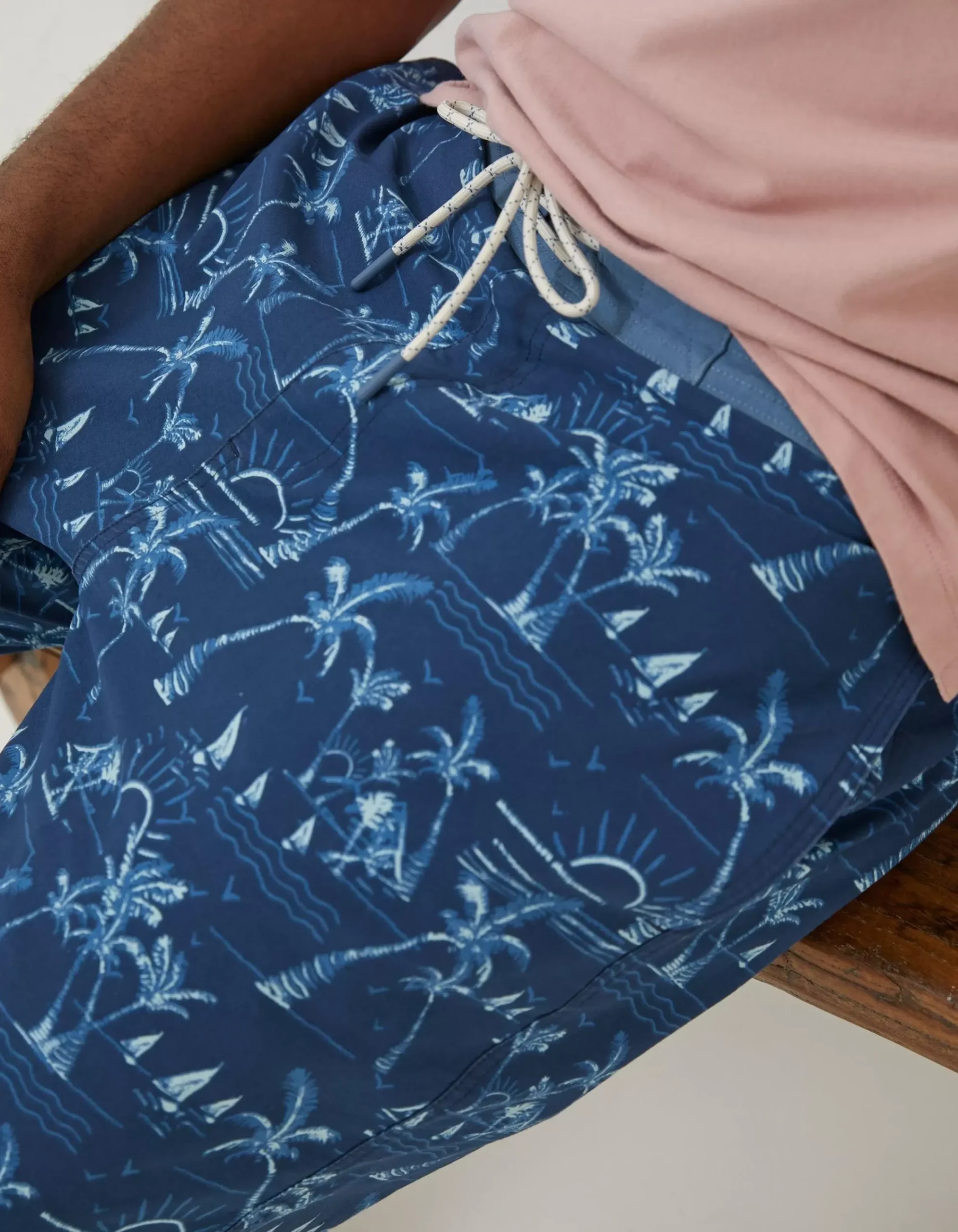 Men FatFace Swimwear|Camber Beach Print Swim Shorts