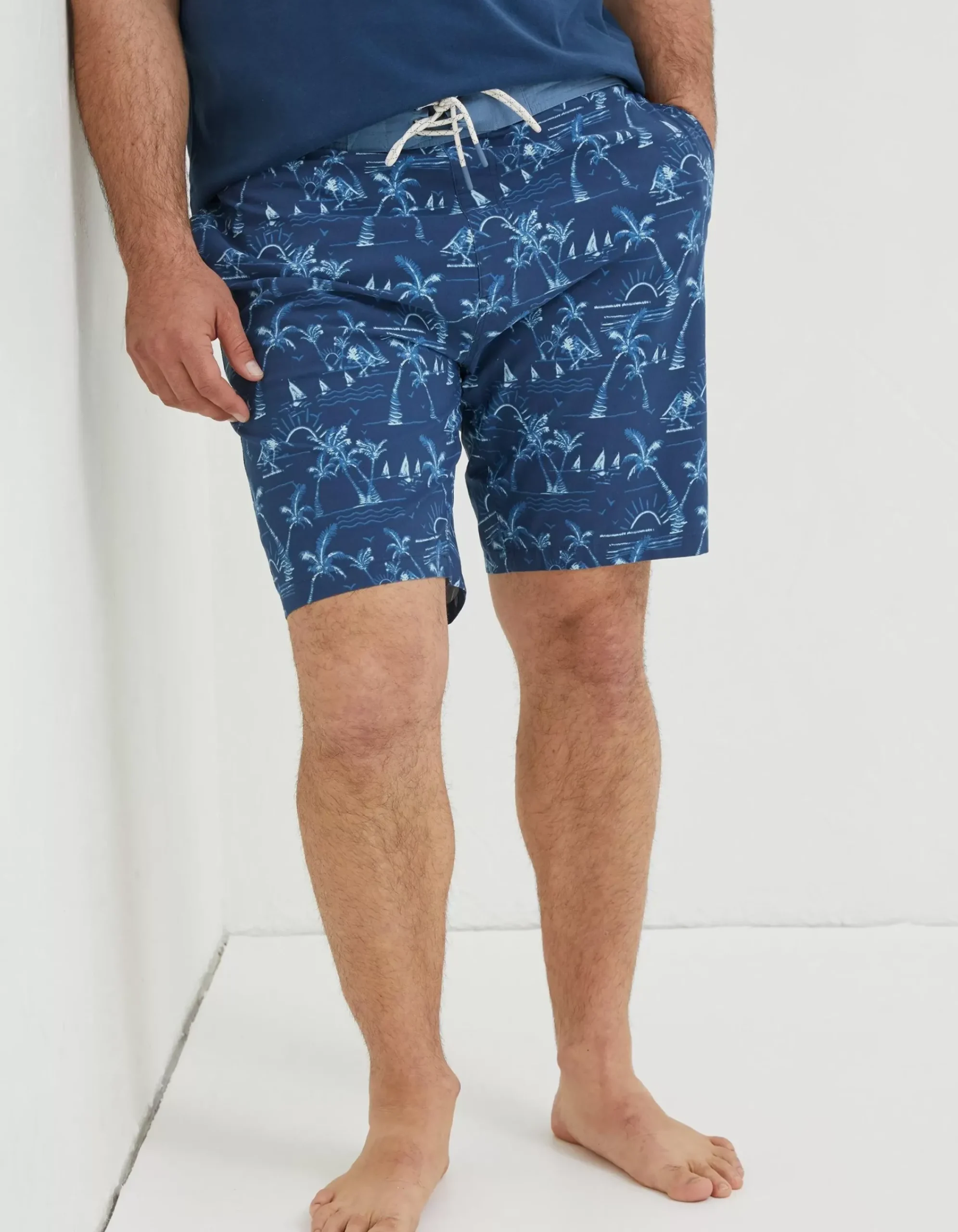 Men FatFace Swimwear|Camber Beach Print Swim Shorts
