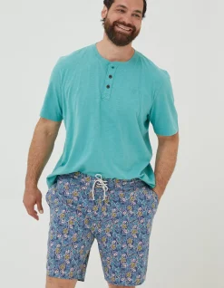 Men FatFace Swimwear|Camber Pineapple Swim Shorts