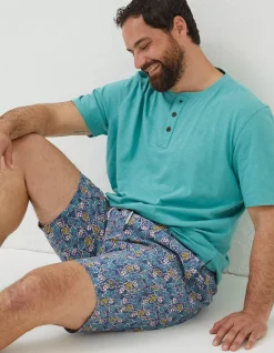 Men FatFace Swimwear|Camber Pineapple Swim Shorts