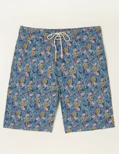 Men FatFace Swimwear|Camber Pineapple Swim Shorts