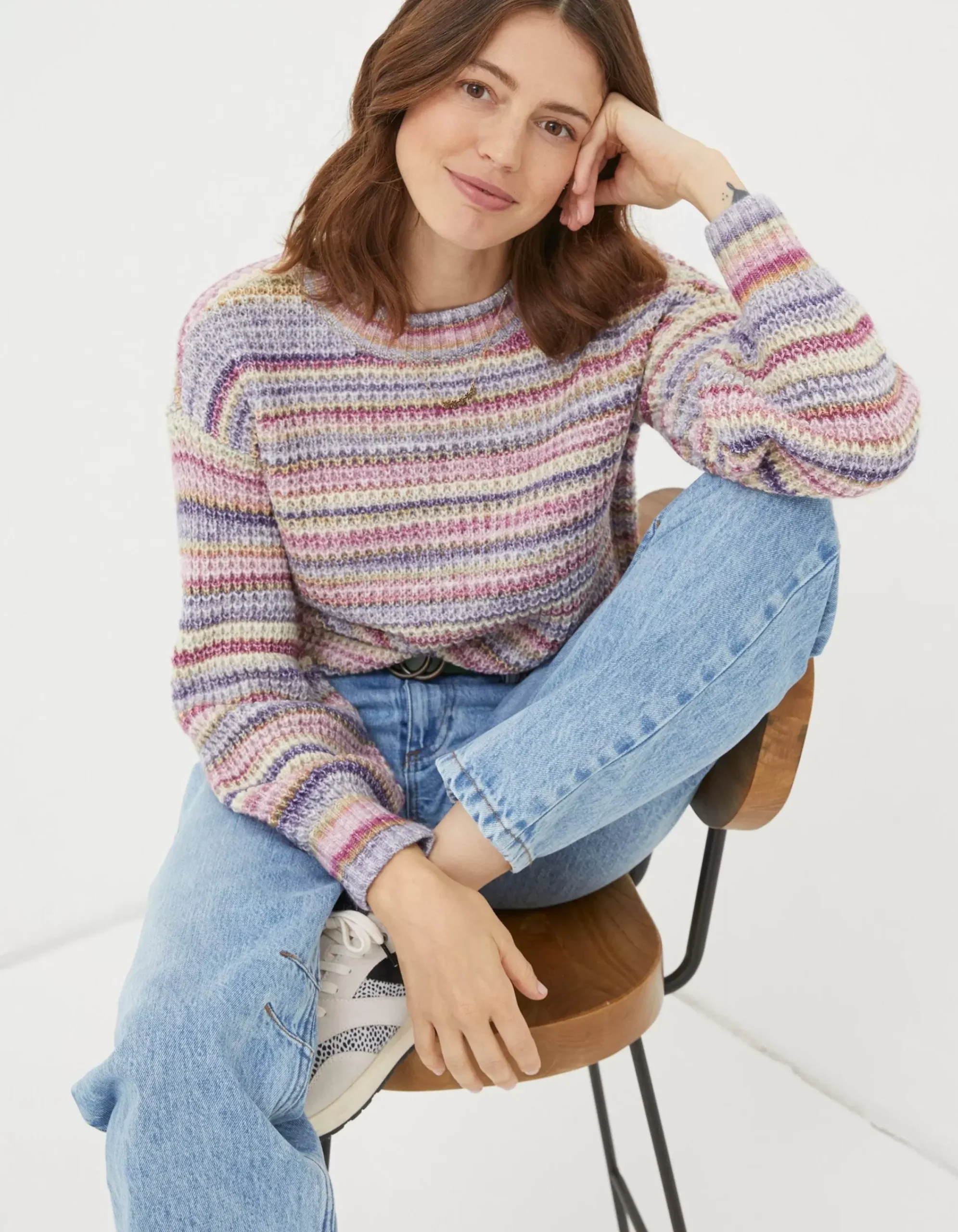 Women FatFace View All|Camille Stripe Jumper