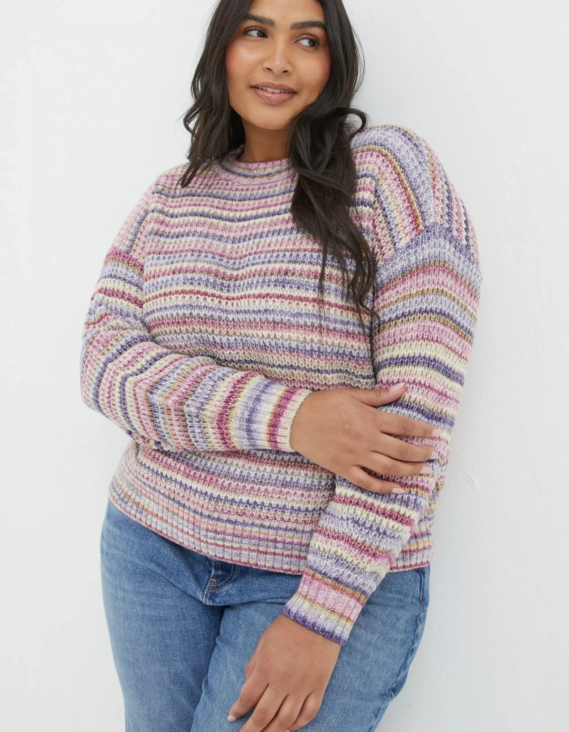 Women FatFace View All|Camille Stripe Jumper