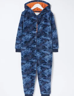 Boys FatFace Nightwear & Loungewear|Camo Onesie