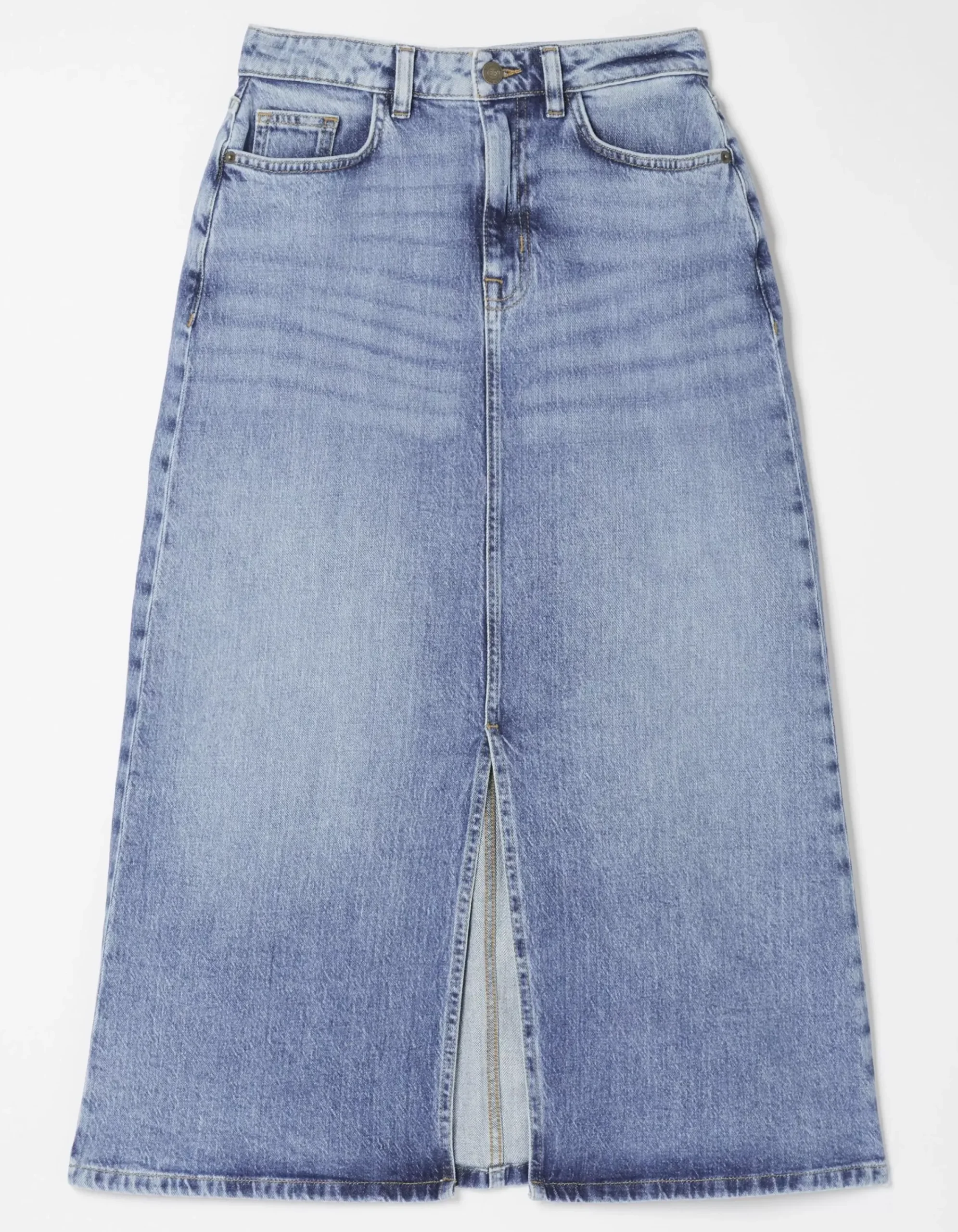 Women FatFace View All|Carla Denim Midi Skirt