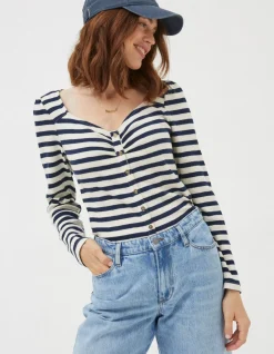 Women FatFace Tops & T-Shirts|Carly Stripe Top
